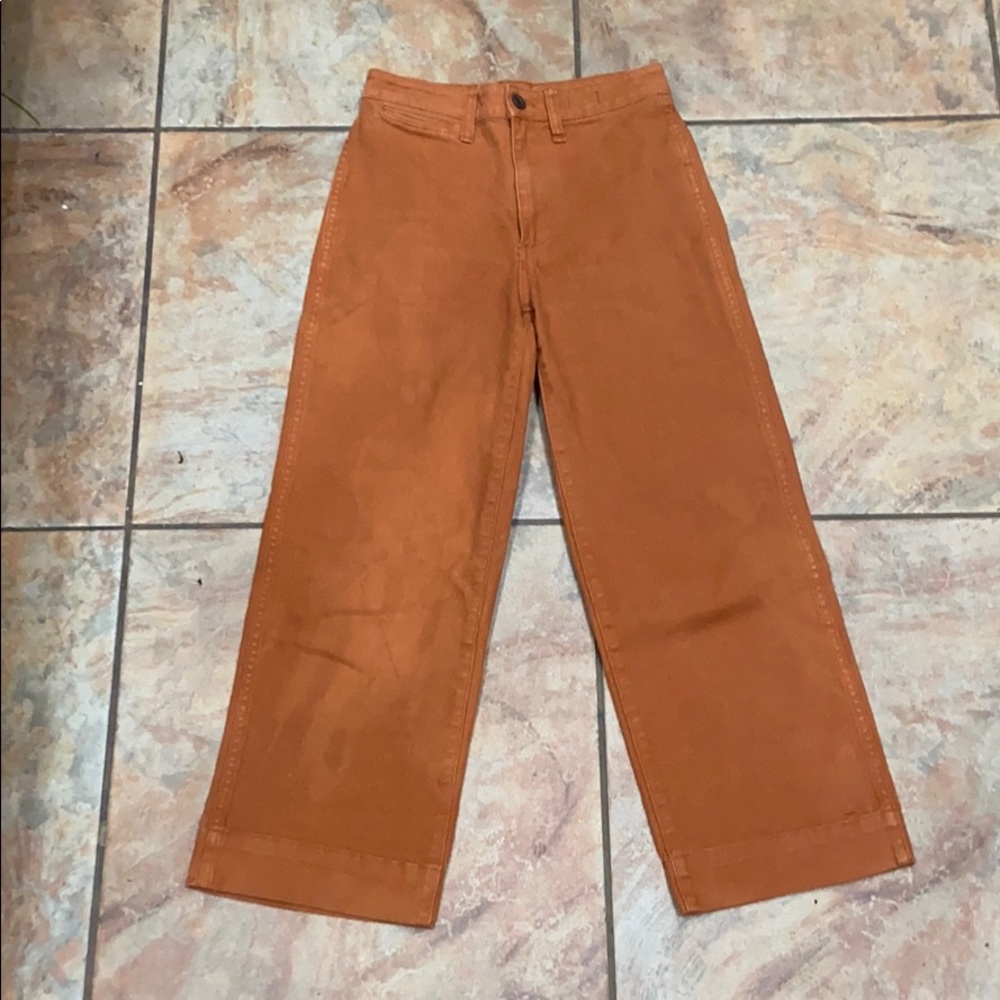 Madewell Slim Emmett Wide Leg Crop Jean